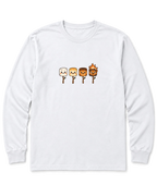 Marshmallow Stages Long Sleeve Shirt - White