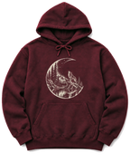 Moon Howl Hoodie - Maroon