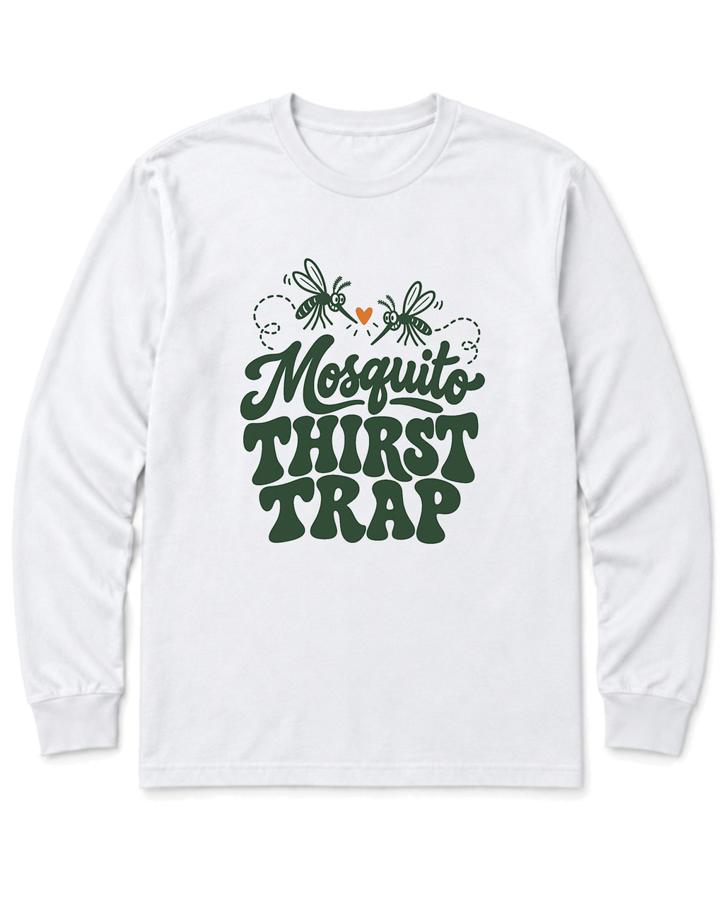 Mosquito Thirst Trap Long Sleeve Shirt - White