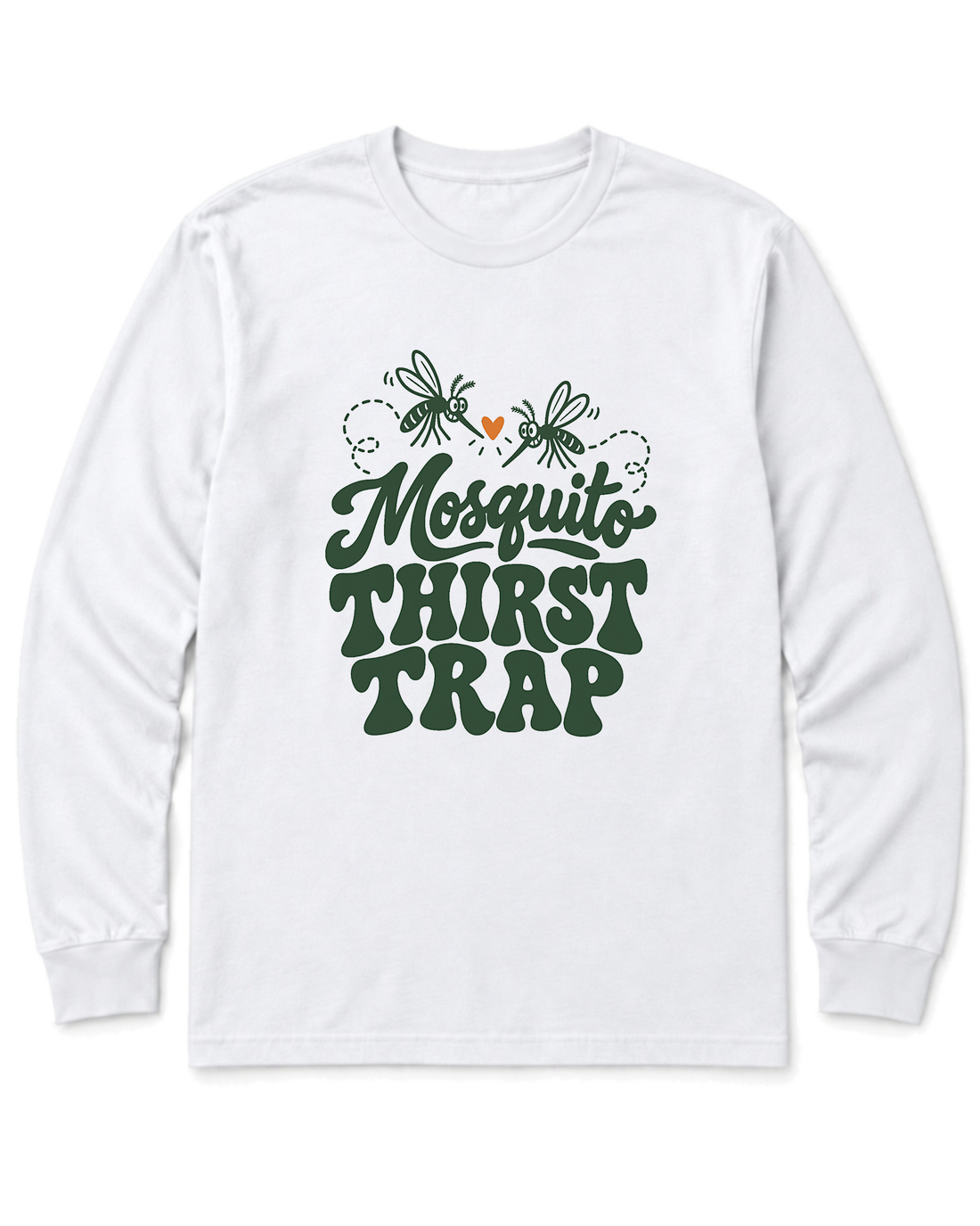 Mosquito Thirst Trap Long Sleeve Shirt - White