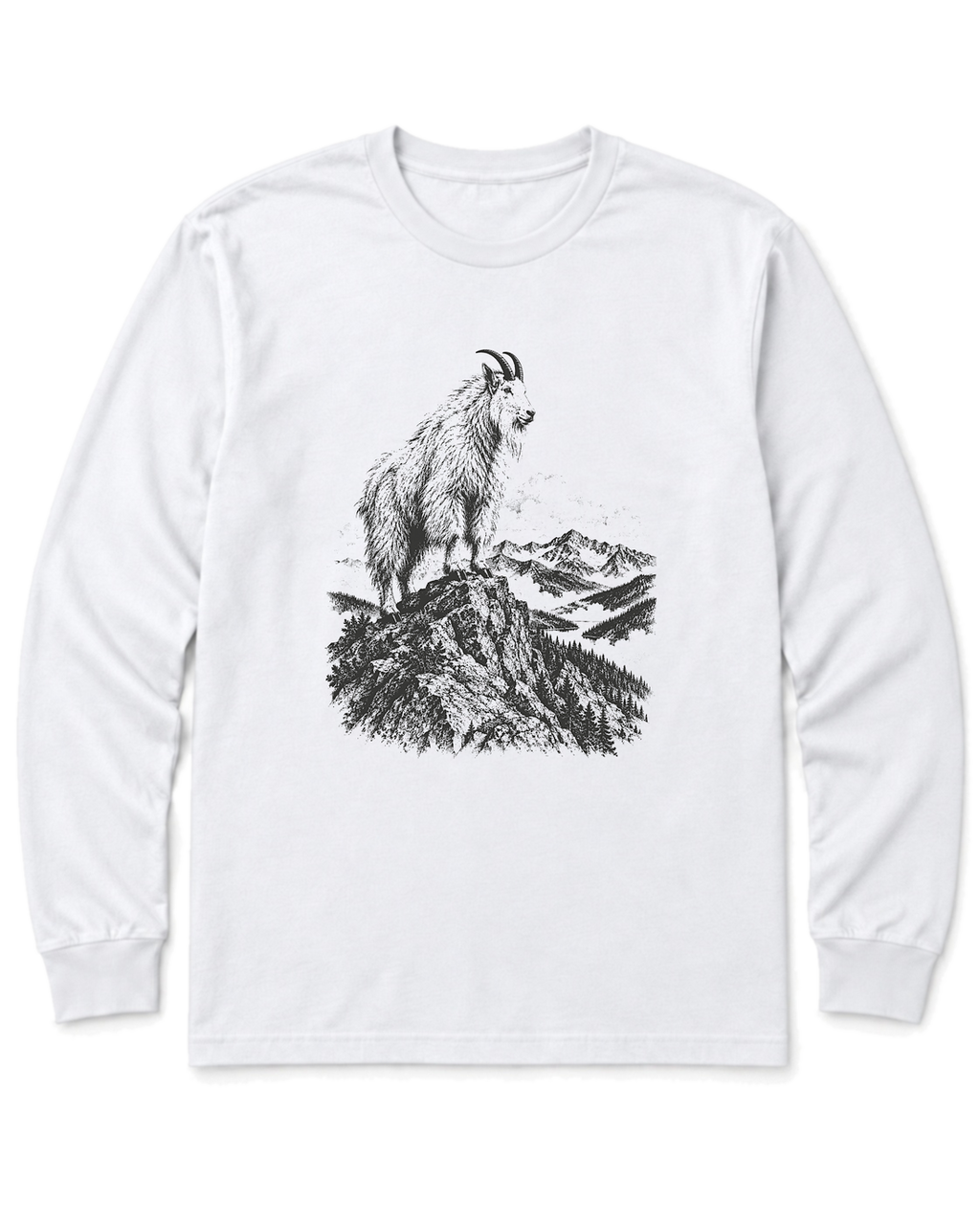 Mountain Goat Summit Long Sleeve Shirt - White