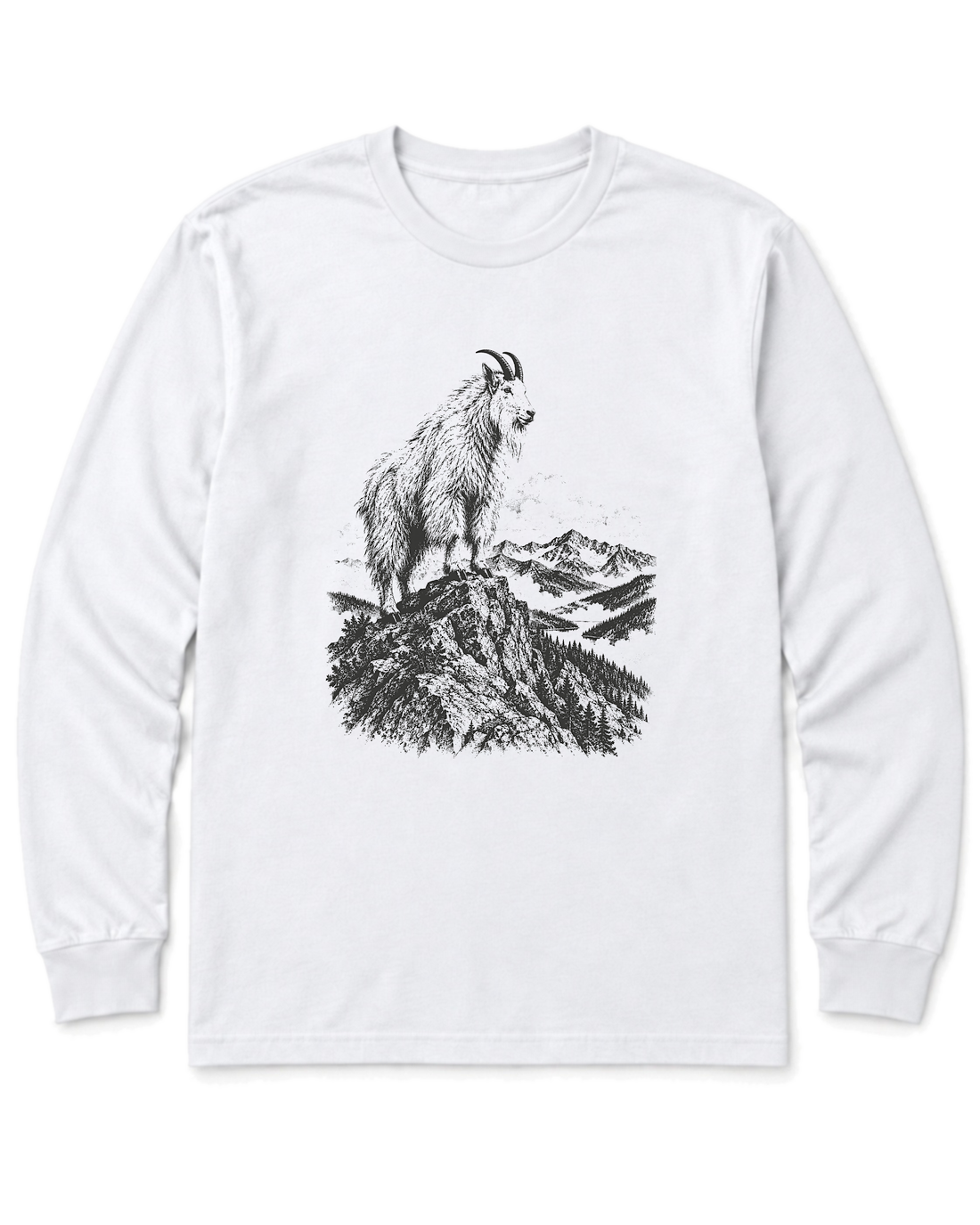 Mountain Goat Summit Long Sleeve Shirt - White