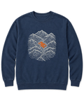 Mountain Lake Map Sweatshirt - True Navy