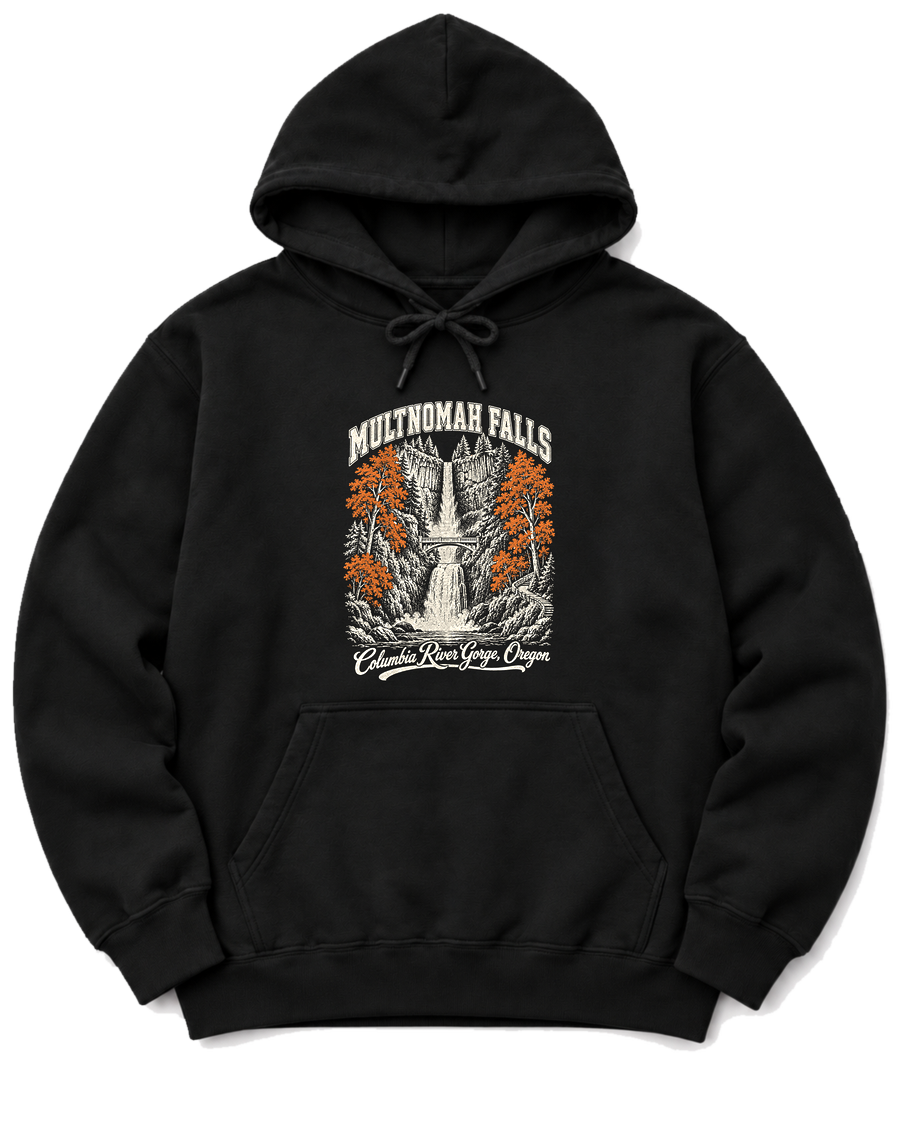 Multnomah Falls Hoodie - Black