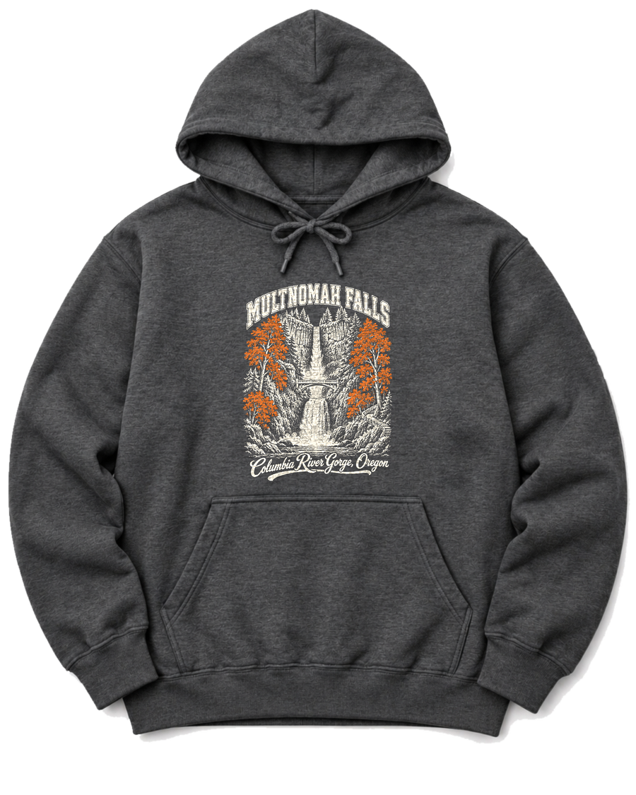 Multnomah Falls Hoodie - Dark Heather