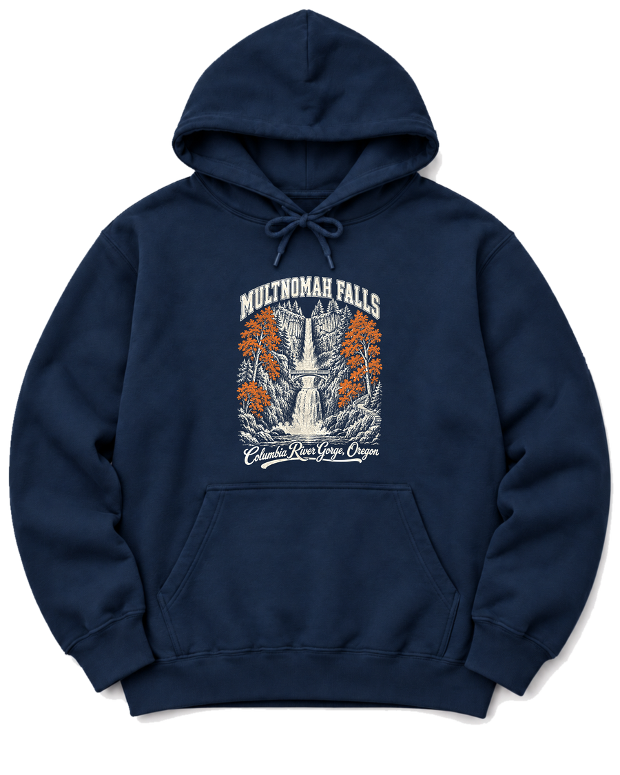 Multnomah Falls Hoodie - Navy