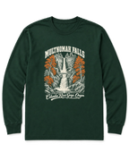 Multnomah Falls Long Sleeve Shirt - Forest Green
