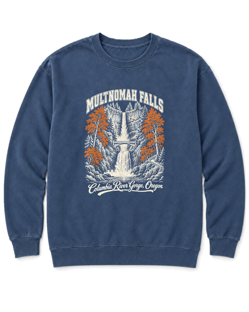 Multnomah Falls Sweatshirt - Denim
