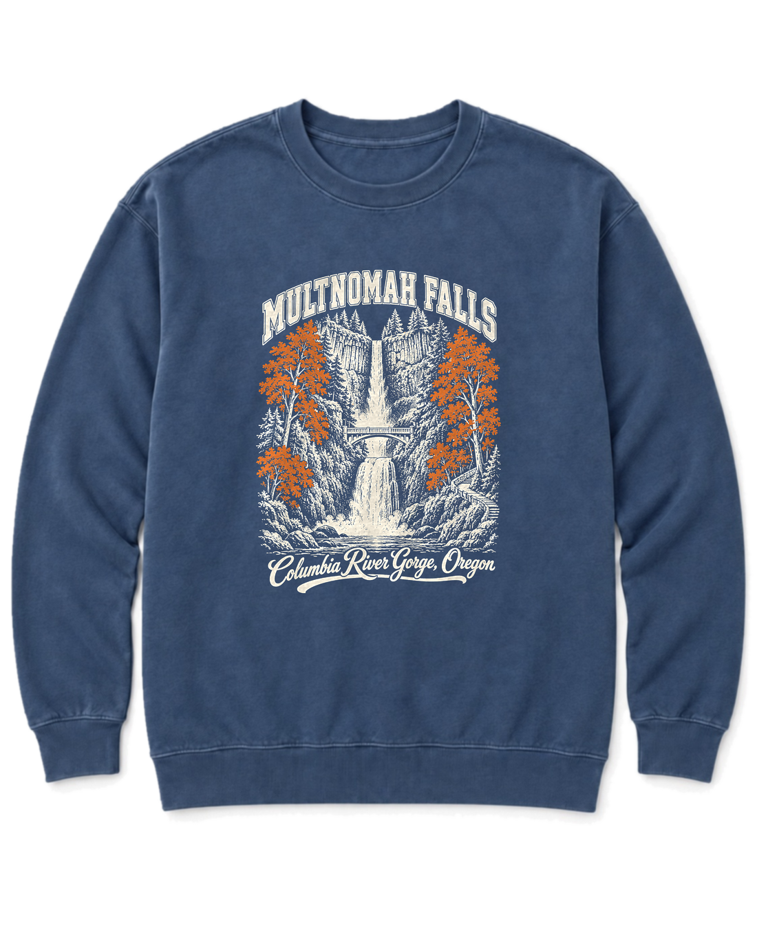 Multnomah Falls Sweatshirt - Denim