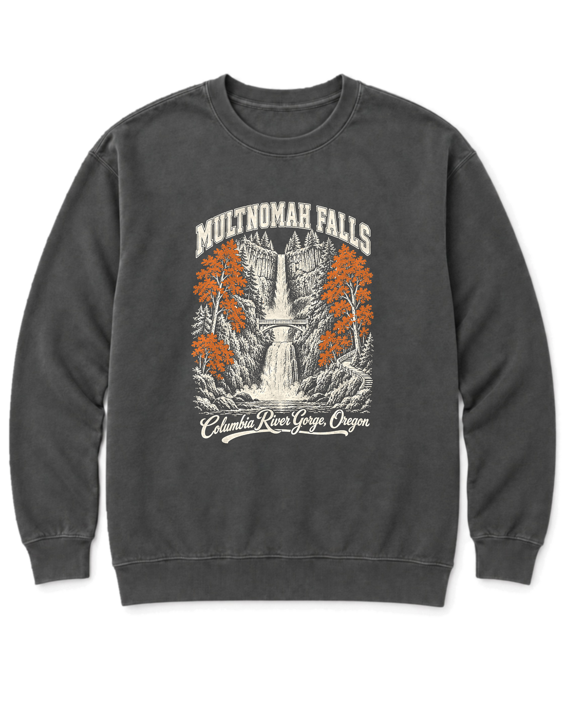 Multnomah Falls Sweatshirt - Pepper