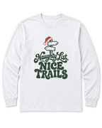 Naughty List, Nice Trails Long Sleeve Shirt - White