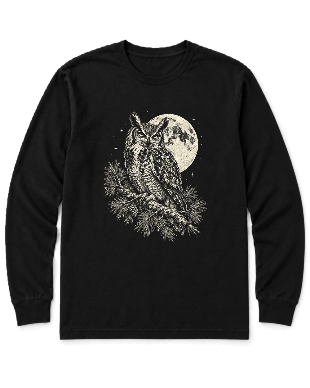 Night Watch Long Sleeve Shirt - Black
