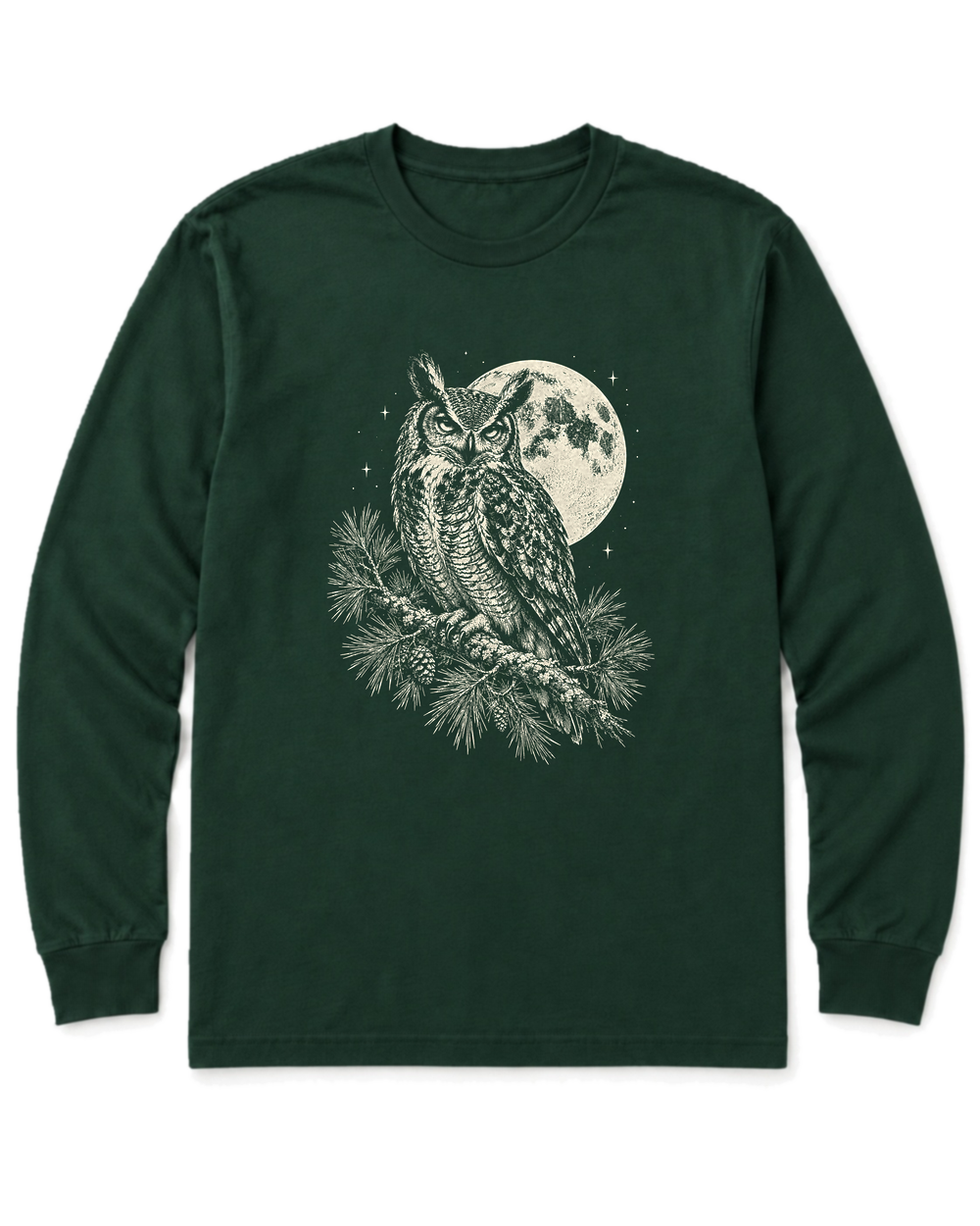 Night Watch Long Sleeve Shirt - Forest Green