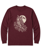 Night Watch Long Sleeve Shirt - Maroon