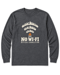 No Wi-Fi, Better Connection Long Sleeve Shirt - Dark Heather