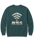 No Wi-Fi, Better Connection Sweatshirt - Blue Spruce