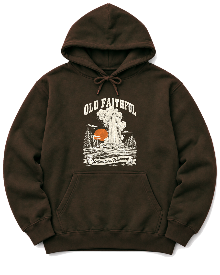 Old Faithful Hoodie - Dark Chocolate