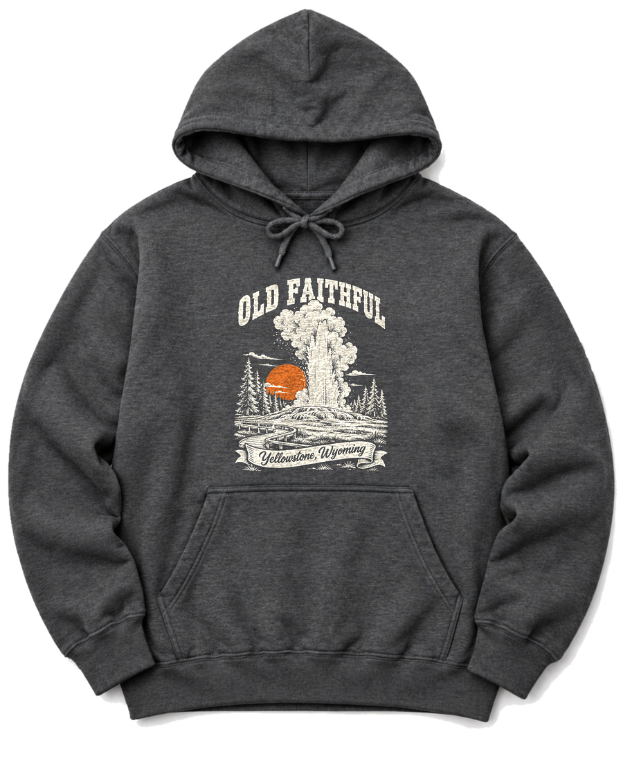 Old Faithful Hoodie - Dark Heather