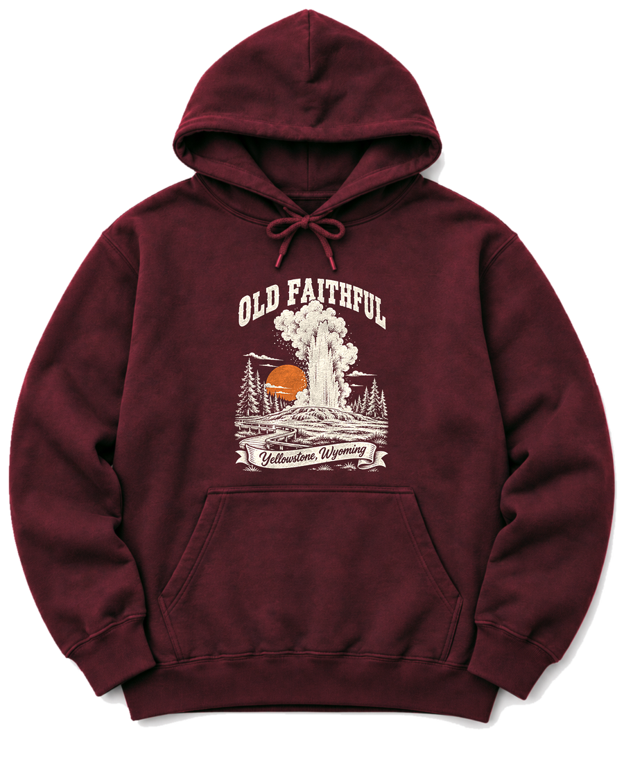 Old Faithful Hoodie - Maroon