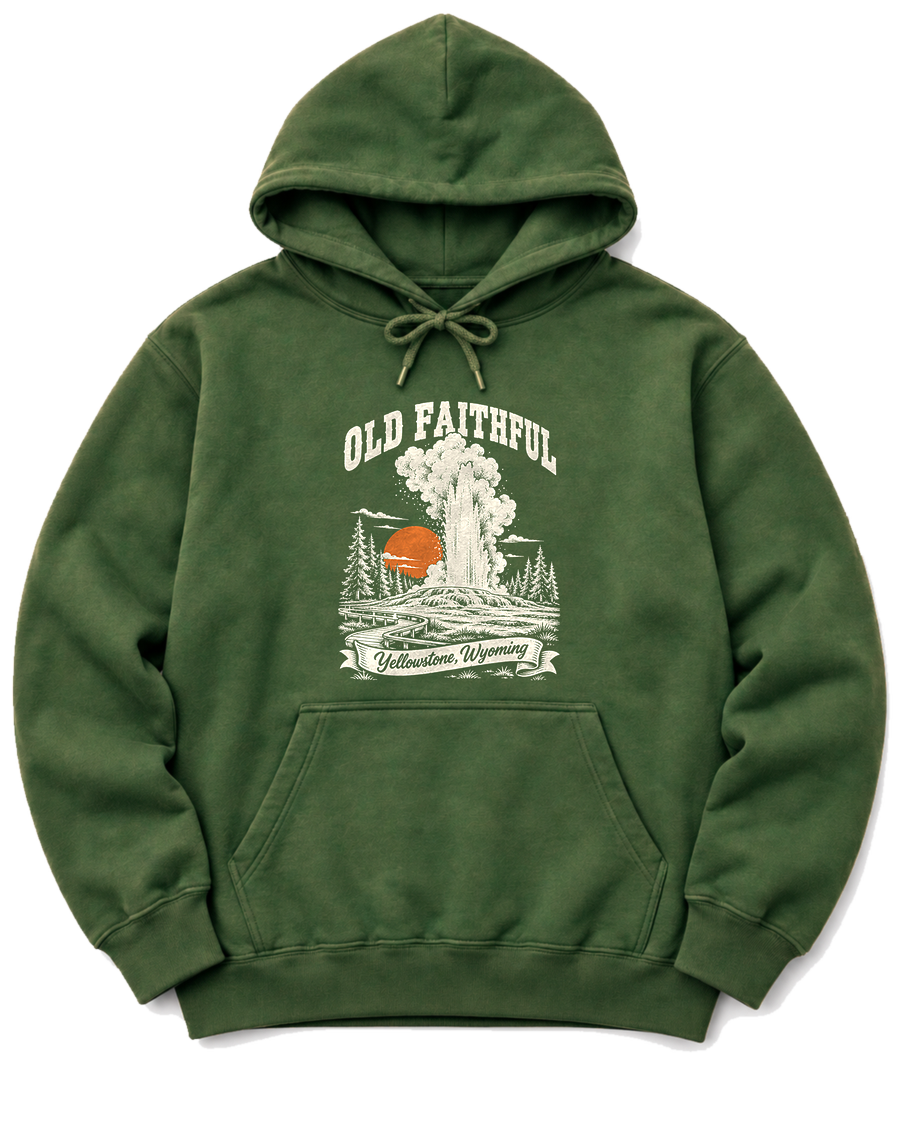 Old Faithful Hoodie - Military Green