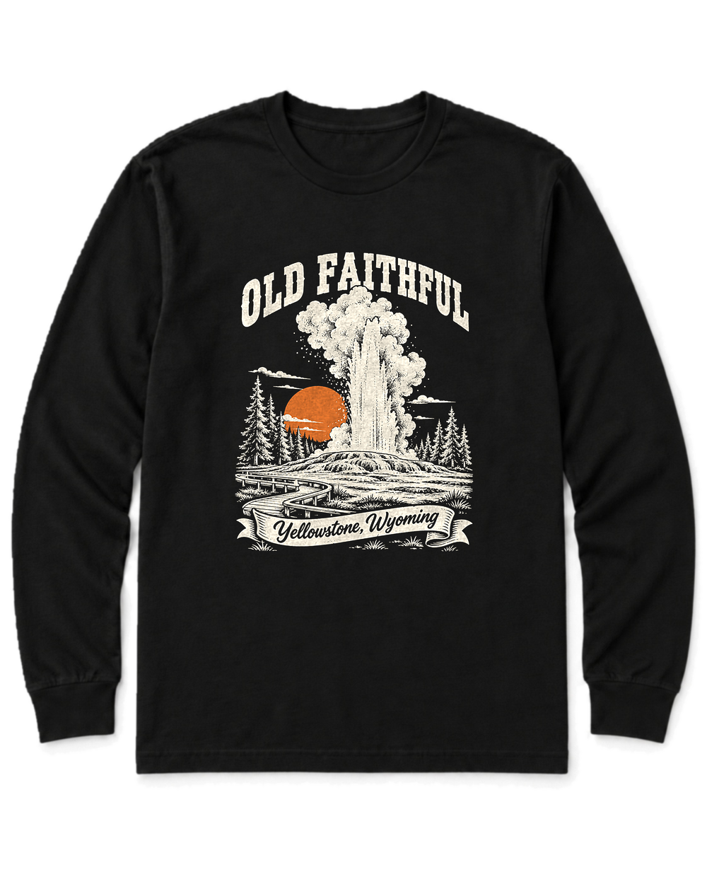Old Faithful Long Sleeve Shirt - Black