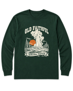 Old Faithful Long Sleeve Shirt - Forest Green