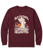 Old Faithful Long Sleeve Shirt - Maroon