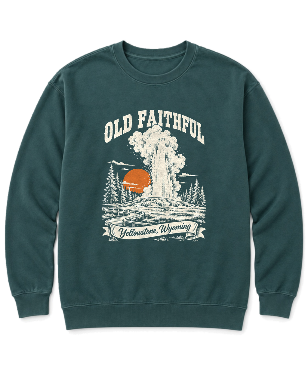 Old Faithful Sweatshirt - Blue Spruce