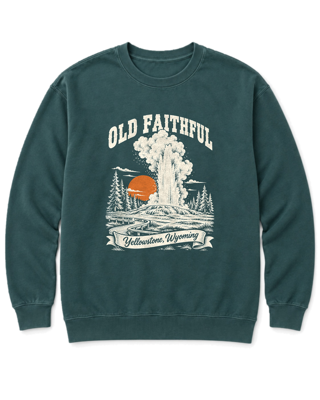 Old Faithful Sweatshirt - Blue Spruce