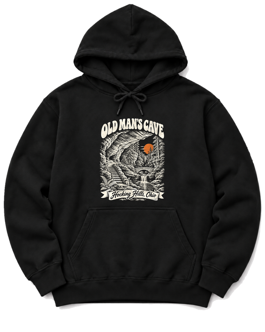 Old Man's Cave Hoodie - Black