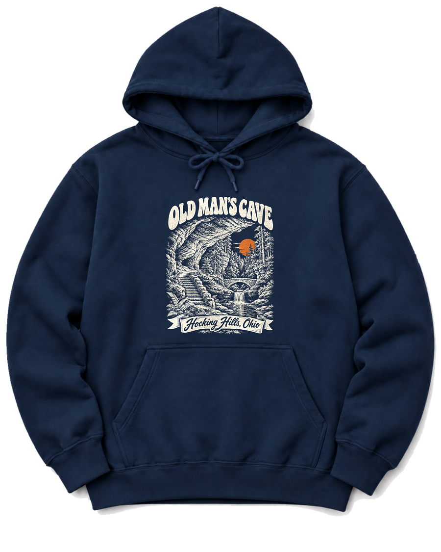 Old Man's Cave Hoodie - Navy