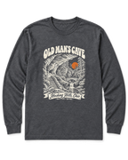 Old Man's Cave Long Sleeve Shirt - Dark Heather