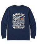 Old Man's Cave Long Sleeve Shirt - Navy