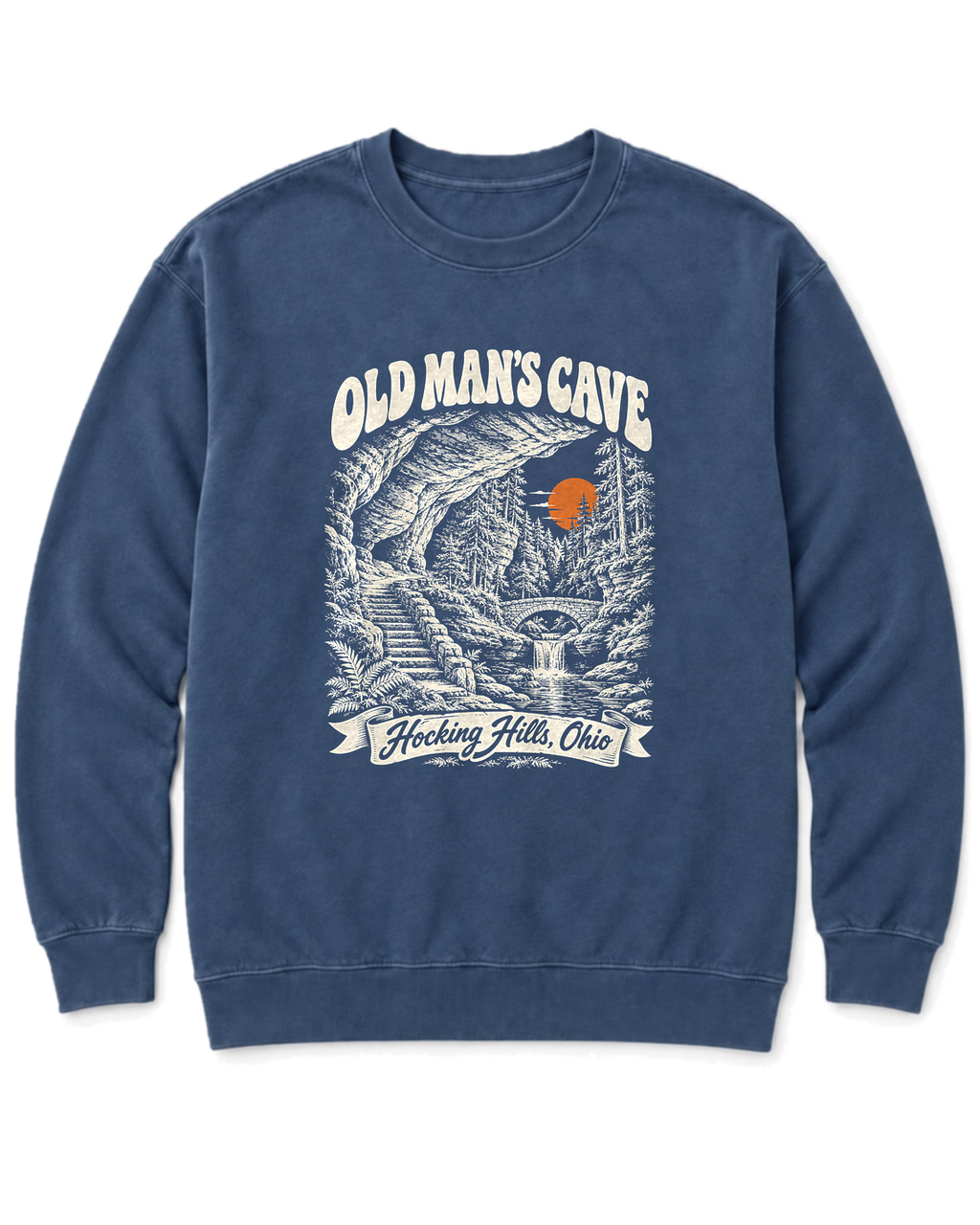 Old Man's Cave Sweatshirt - Denim