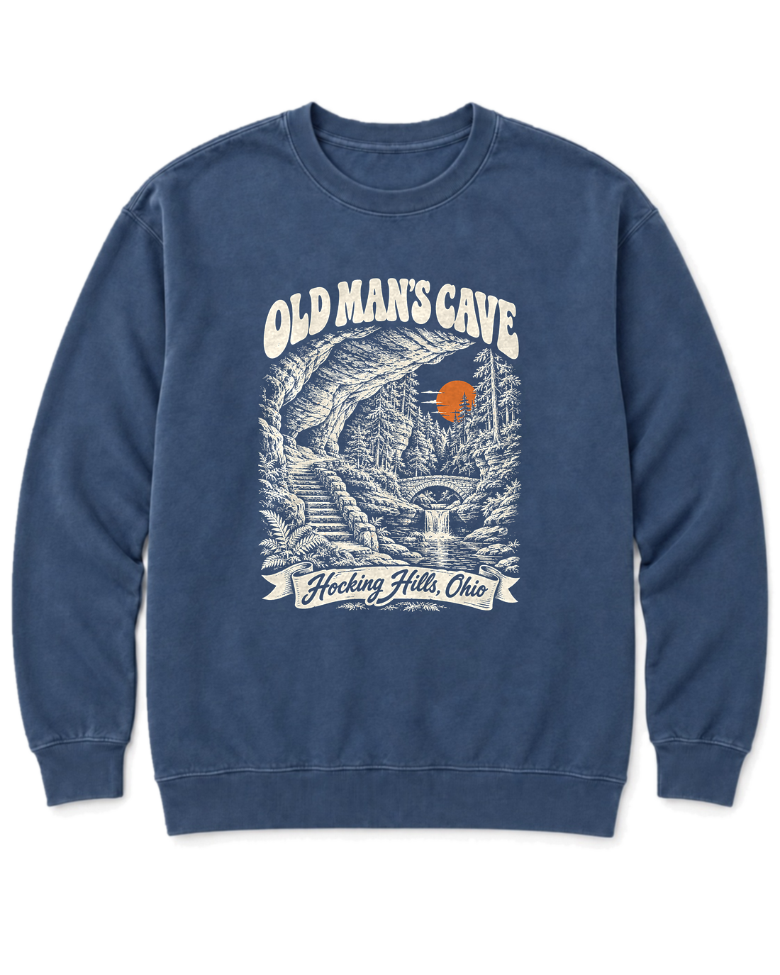 Old Man's Cave Sweatshirt - Denim