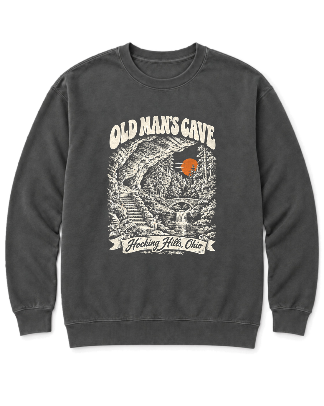 Old Man's Cave Sweatshirt - Pepper