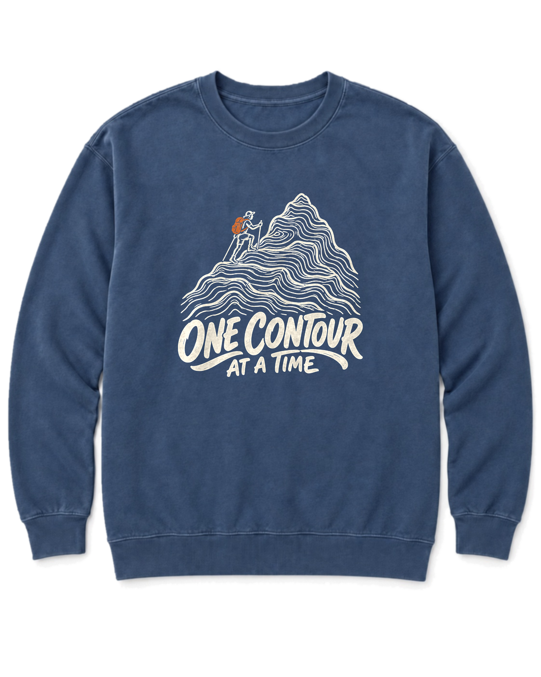 One Contour at a Time Sweatshirt - Denim