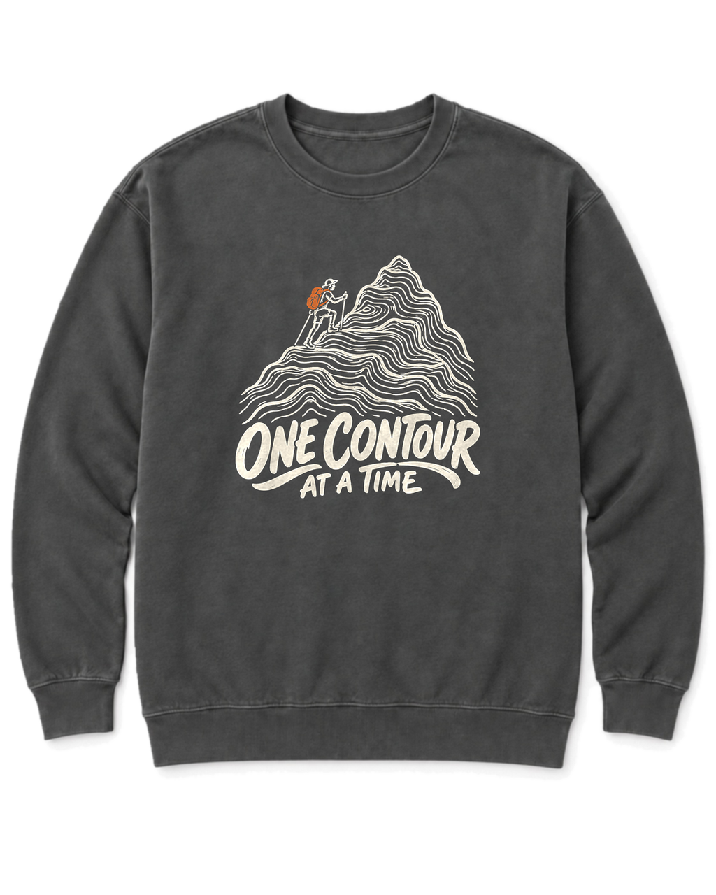 One Contour at a Time Sweatshirt - Pepper