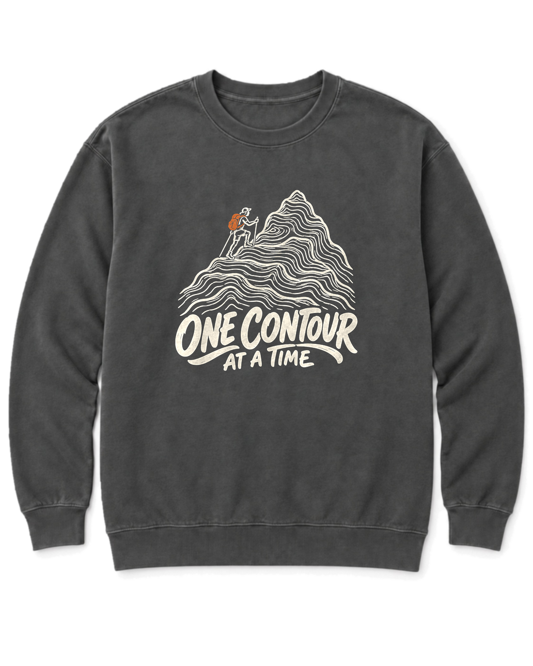 One Contour at a Time Sweatshirt - Pepper