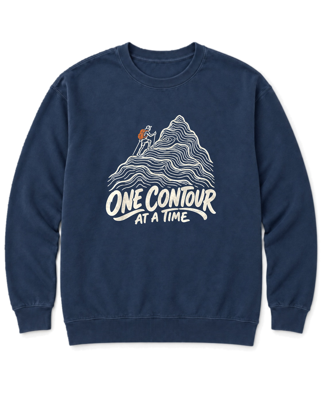 One Contour at a Time Sweatshirt - True Navy
