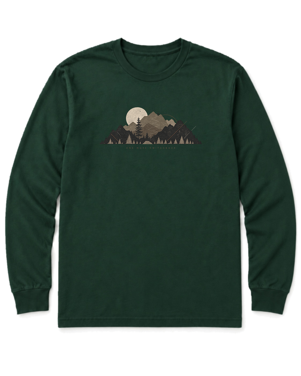 One More Switchback Long Sleeve Shirt - Forest Green