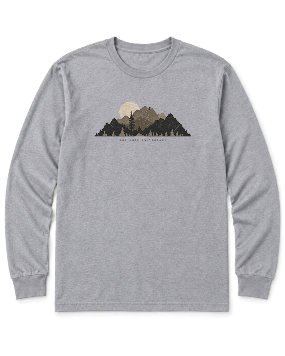 One More Switchback Long Sleeve Shirt - Sport Grey