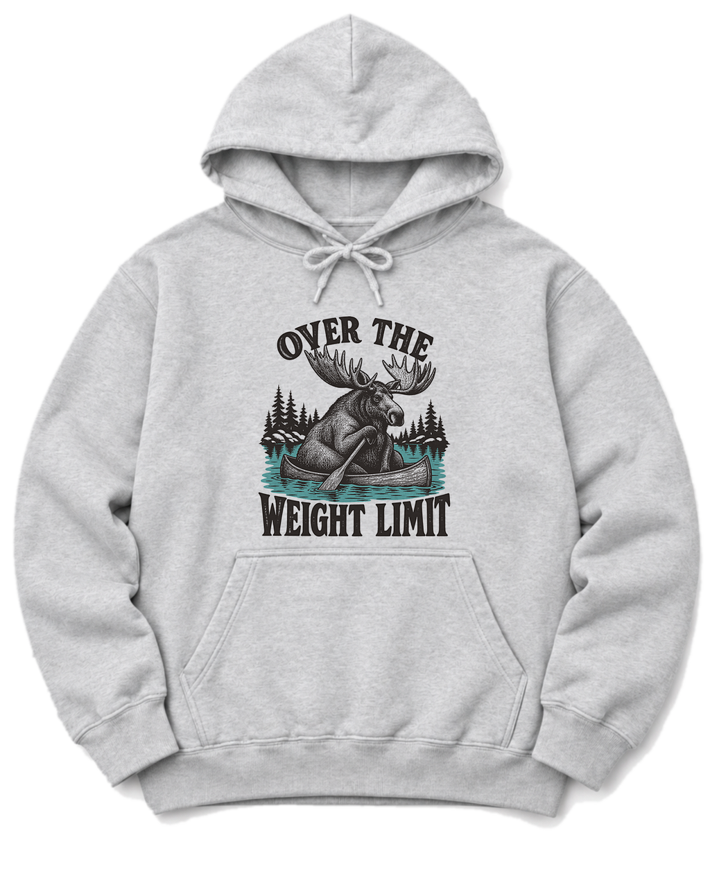Over the Weight Limit Hoodie - Ash