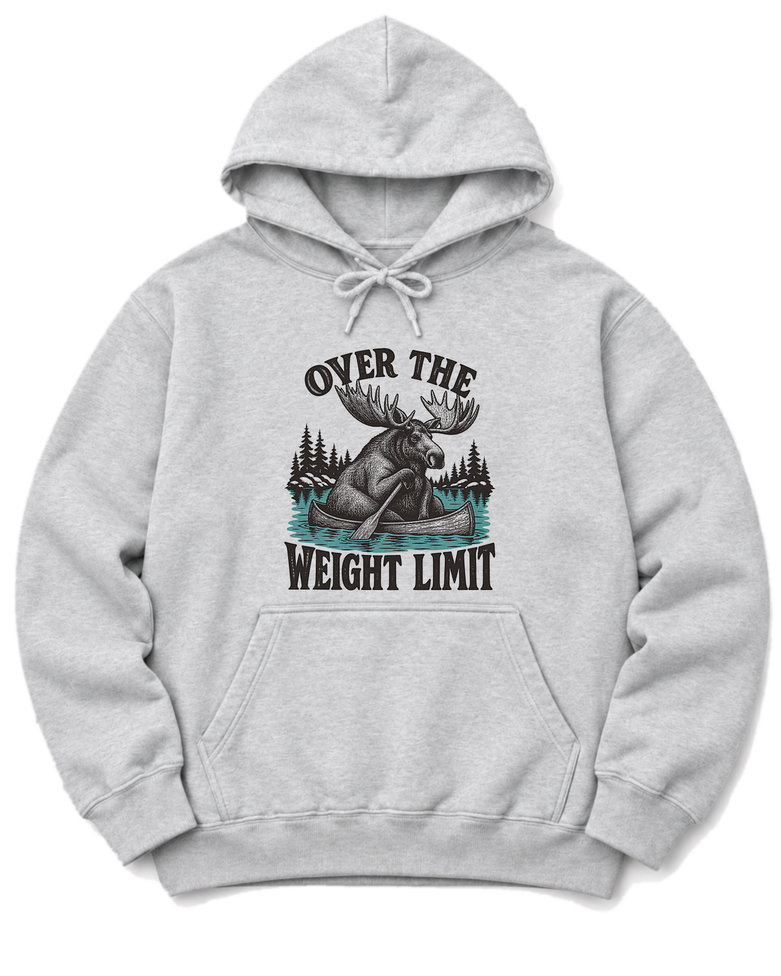 Over the Weight Limit Hoodie - Ash
