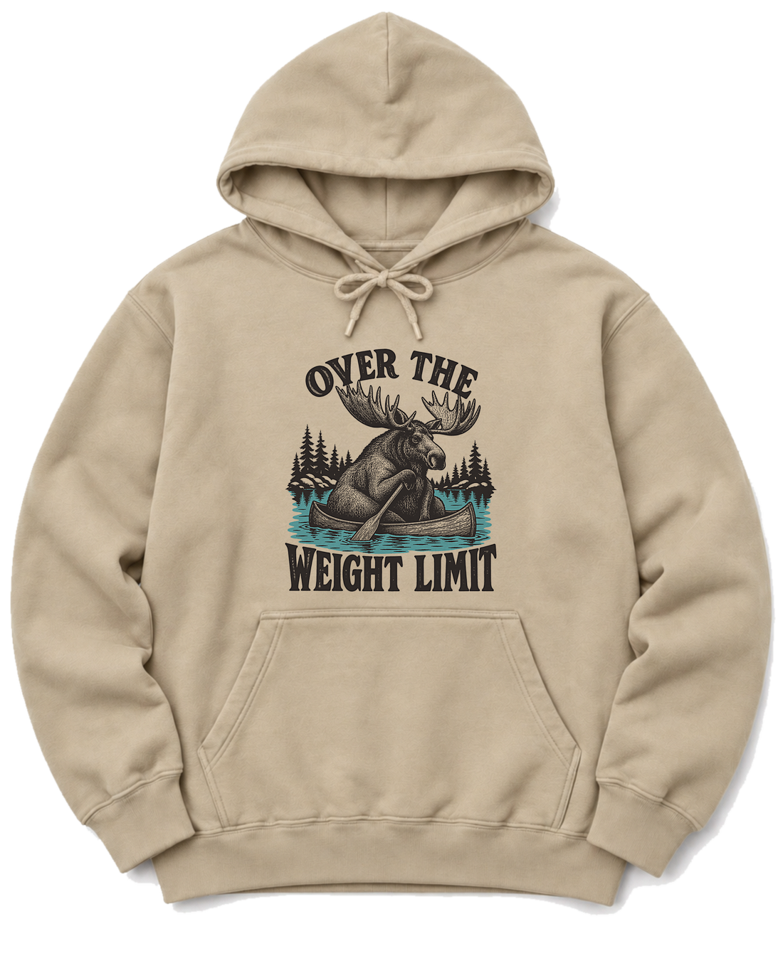 Over the Weight Limit Hoodie - Sand