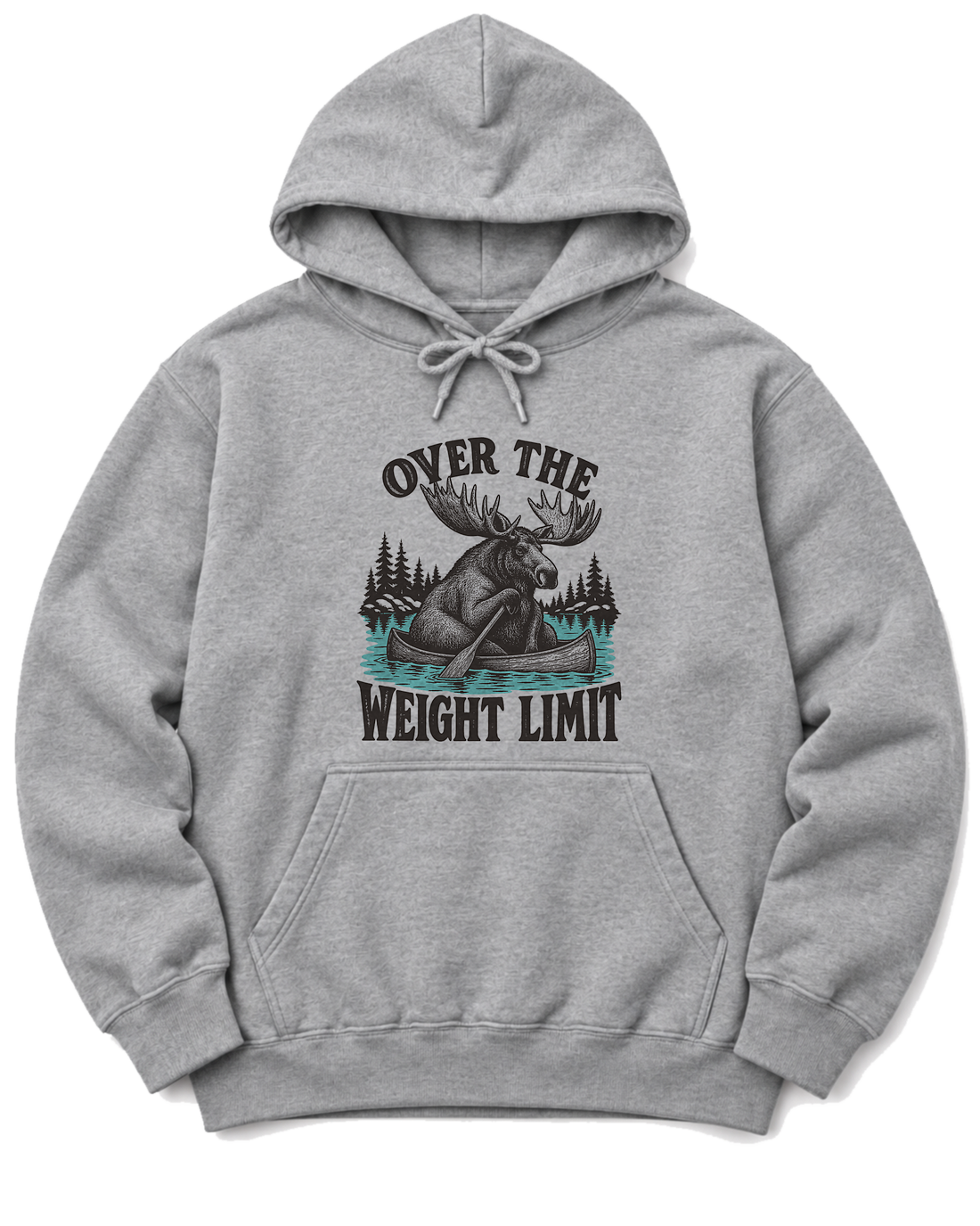 Over the Weight Limit Hoodie - Sport Grey