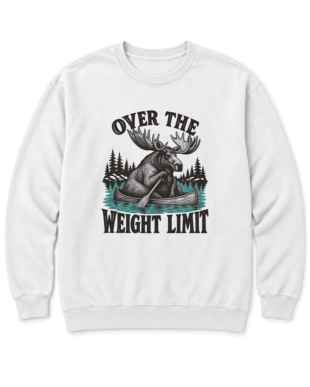 Over the Weight Limit Sweatshirt - White