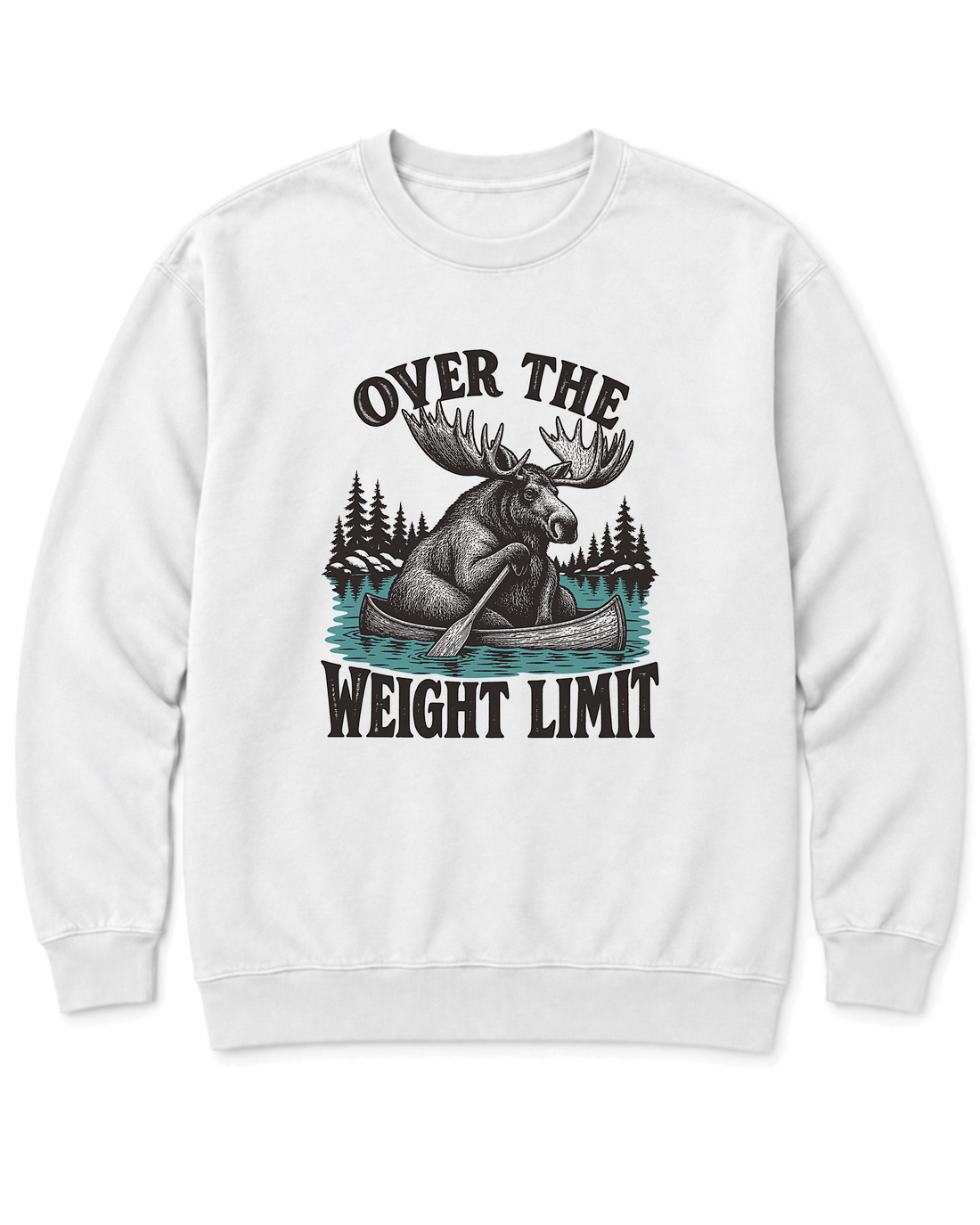 Over the Weight Limit Sweatshirt - White