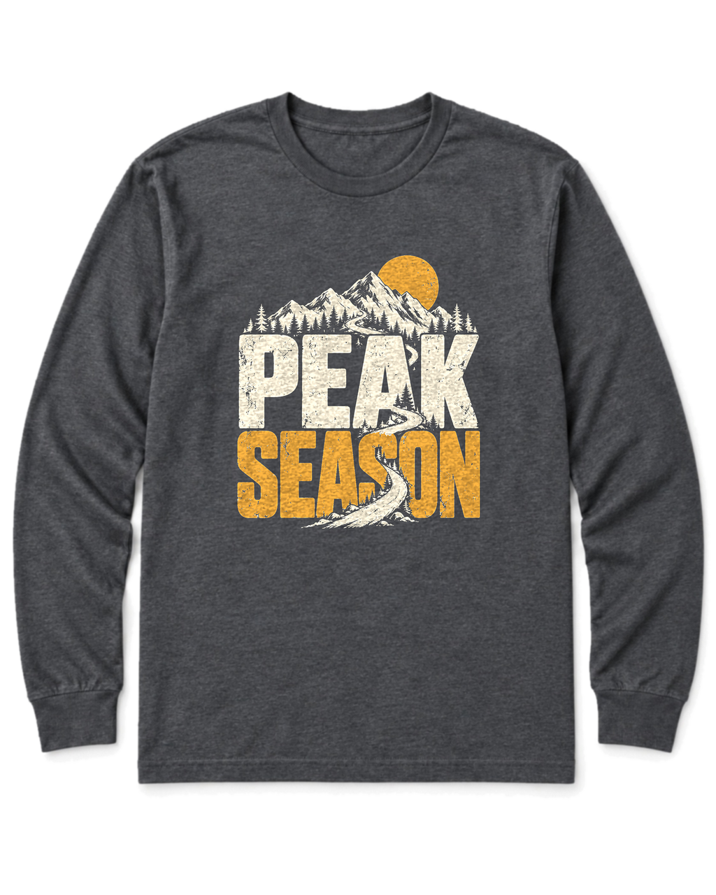 Peak Season Long Sleeve Shirt - Dark Heather