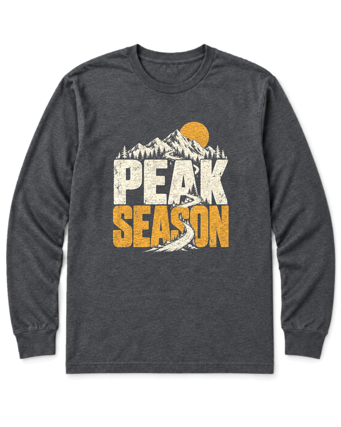 Peak Season Long Sleeve Shirt - Dark Heather